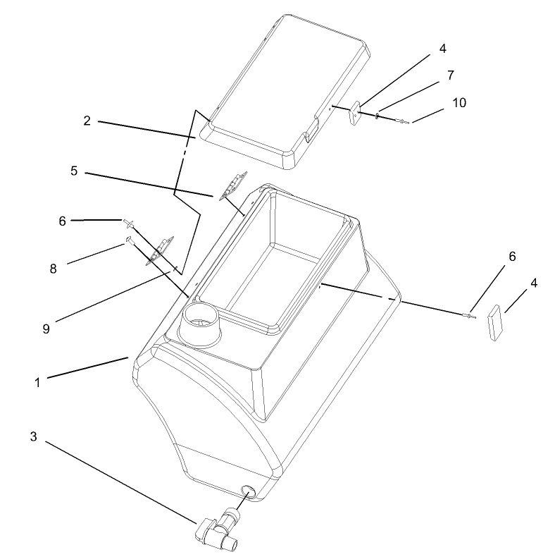 Fresh Water Tank Assembly No. 100-8438