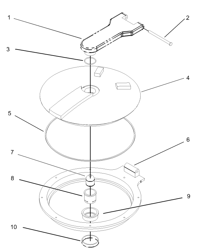 Spray Tank Lid Assembly No. 94-7088
