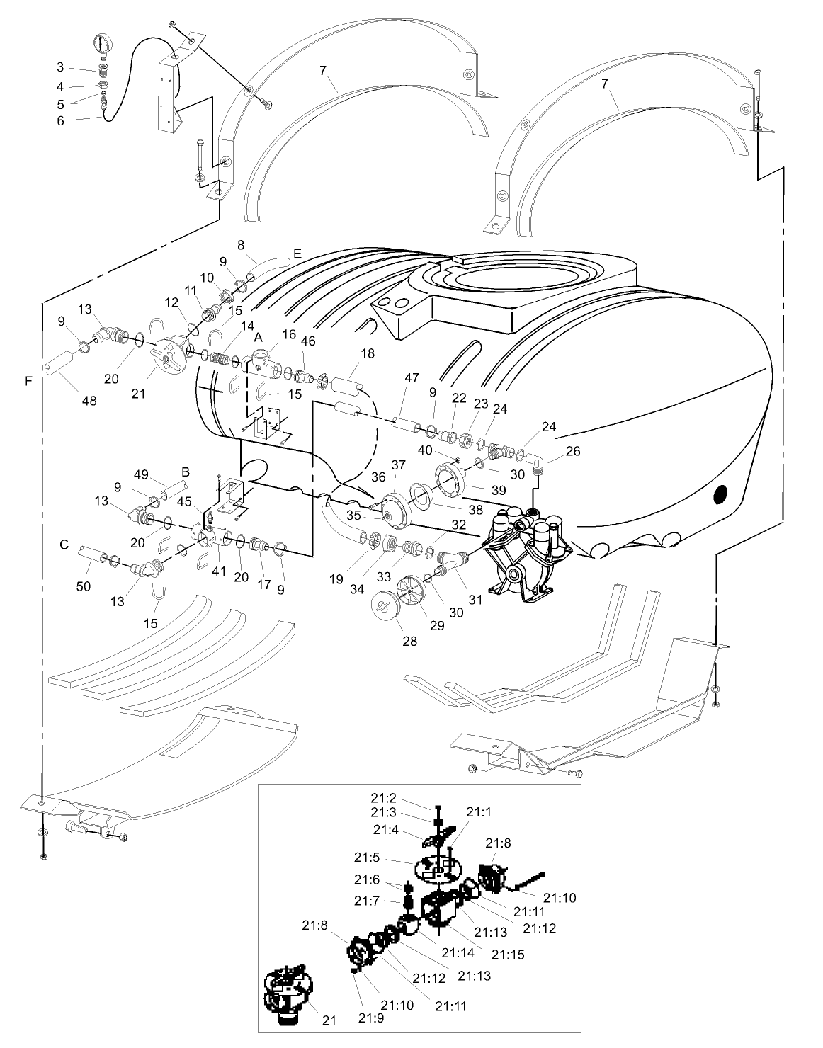 Tank and Saddle Assembly (Continued)
