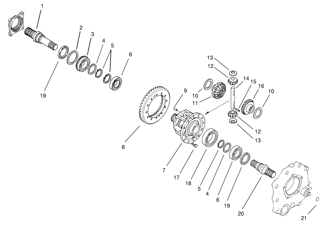 Differential Gear Assembly Transaxle No. 104-9078