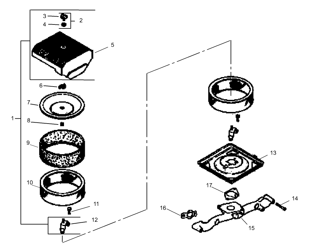 Air Intake / Filtration Assembly Kohler CH20S-64647
