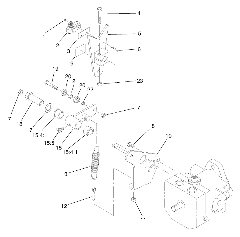 Pump Control Lever Assembly