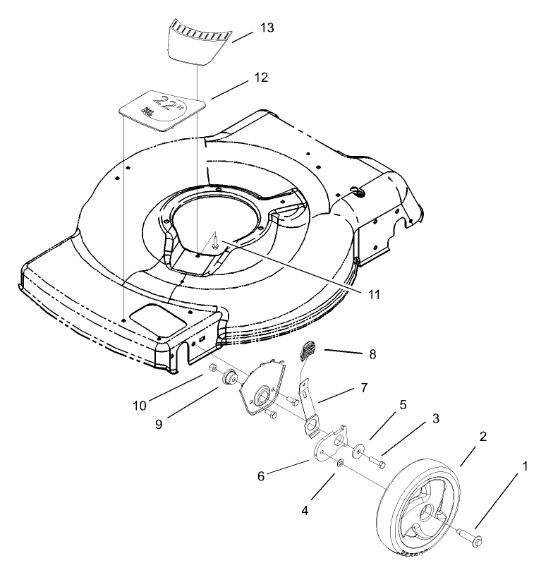Front Axle and Wheel Assembly