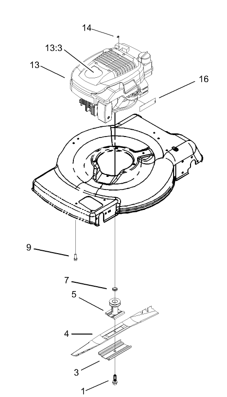 Engine and Blade Assembly