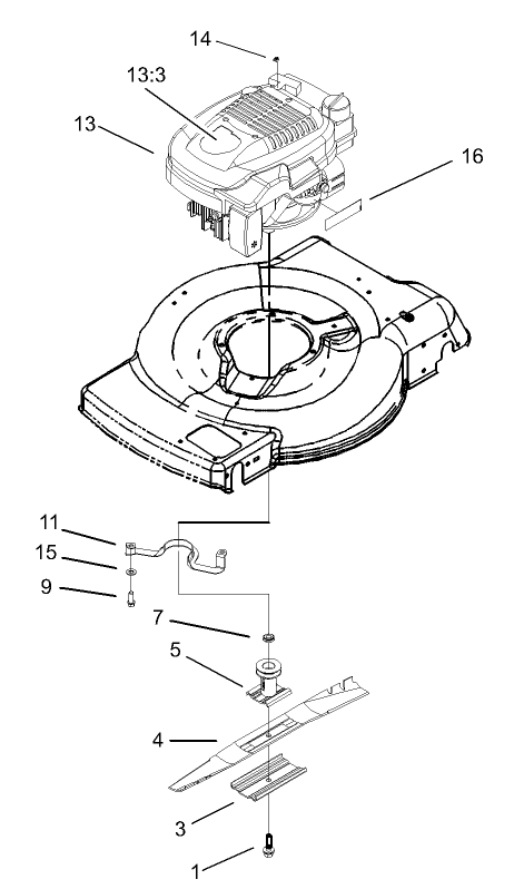 Engine and Blade Assembly