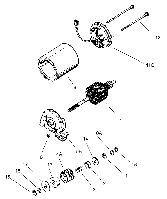 Electric Starter Kit No. 37753 Tecumseh No. LEV120-362004A