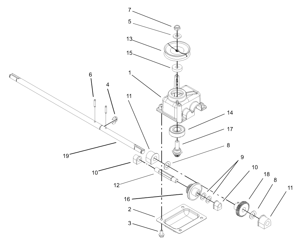 Gear Case Assembly No. 104-7674