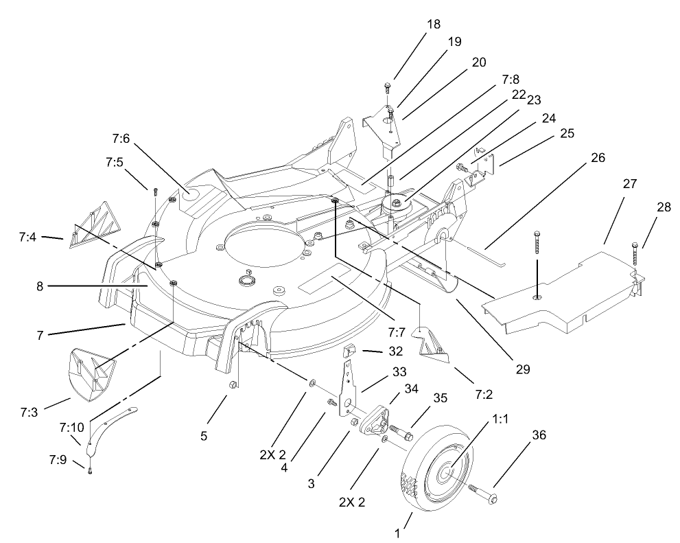 Housing and Wheel Assembly