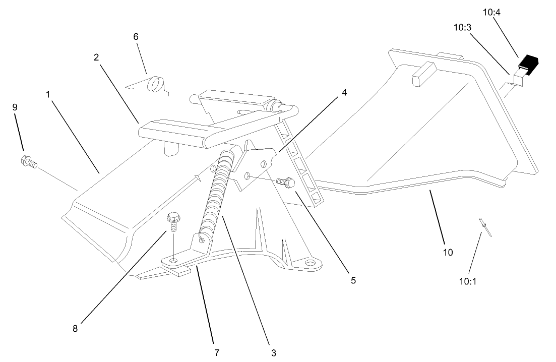 Rear Bag Discharge Chute Assembly