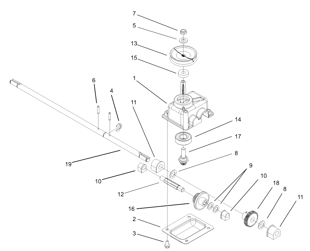 Gear Case Assembly No. 104-7674