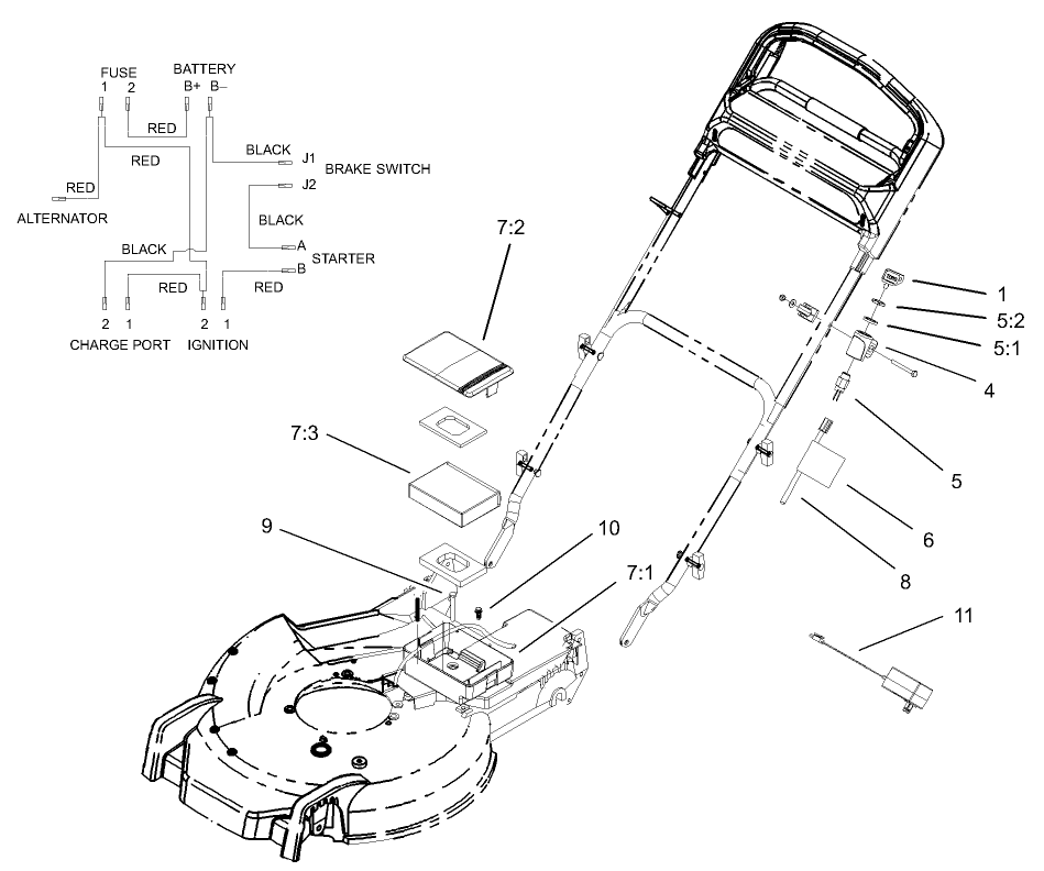 Battery and Switch Assembly
