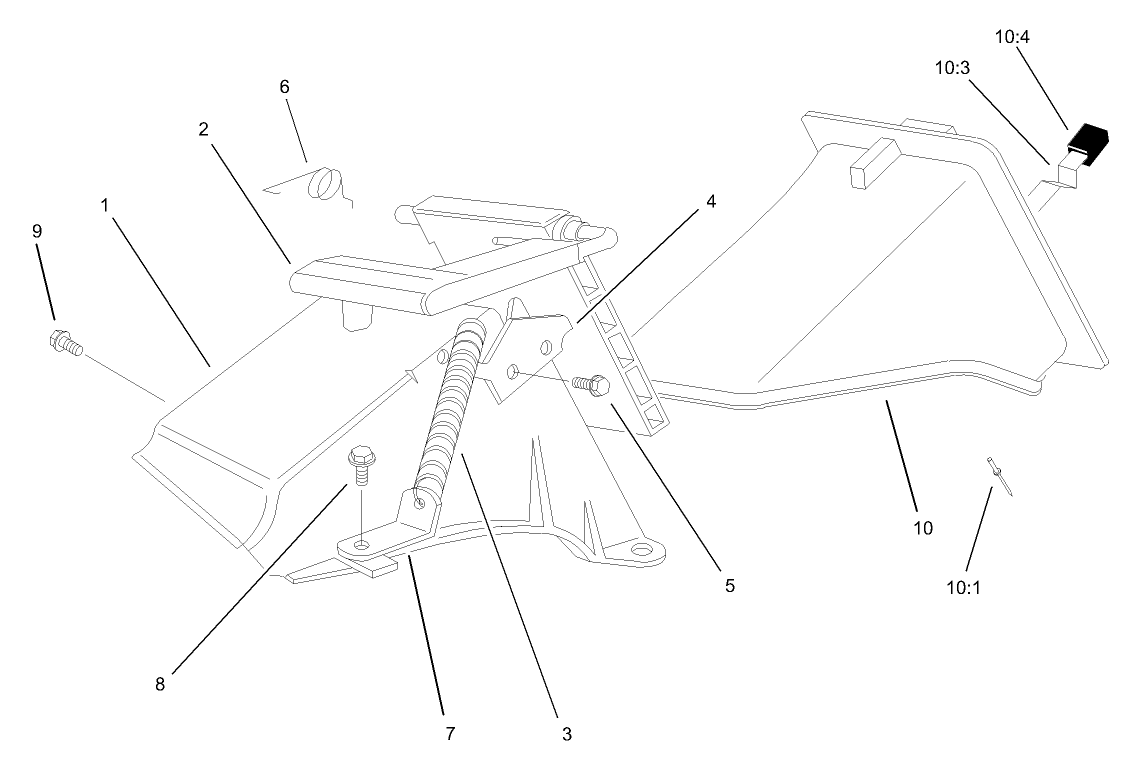 Rear Bag Discharge Chute Assembly