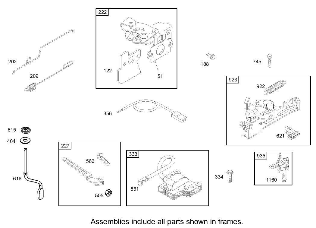 Governor Assembly Briggs and Stratton Model 122607-0118-E1
