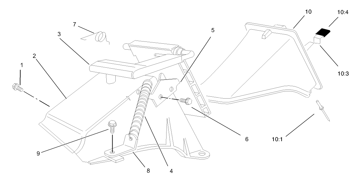 Rear Bag Discharge Chute Assembly
