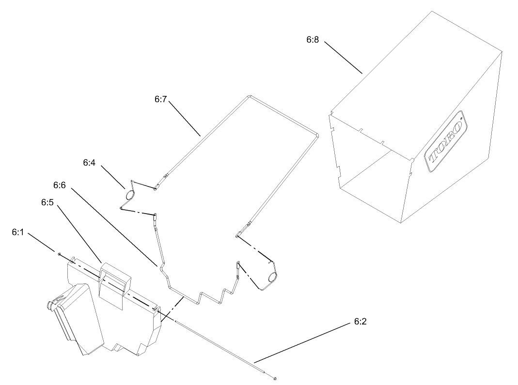 Rear Grass Bag Assembly No. 11-0189