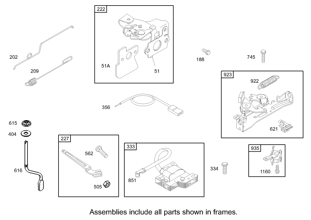 Governor Assembly Briggs and Stratton Model 122607-0116-E1