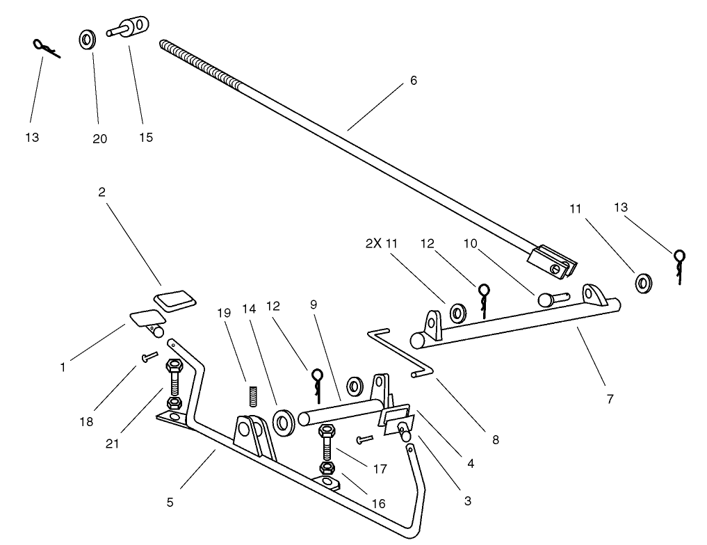 Operation Travel Pedal Assembly