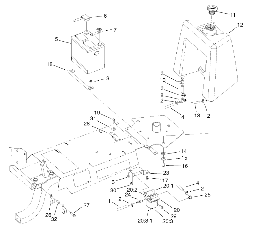 Fuel Tank and Filter Assembly