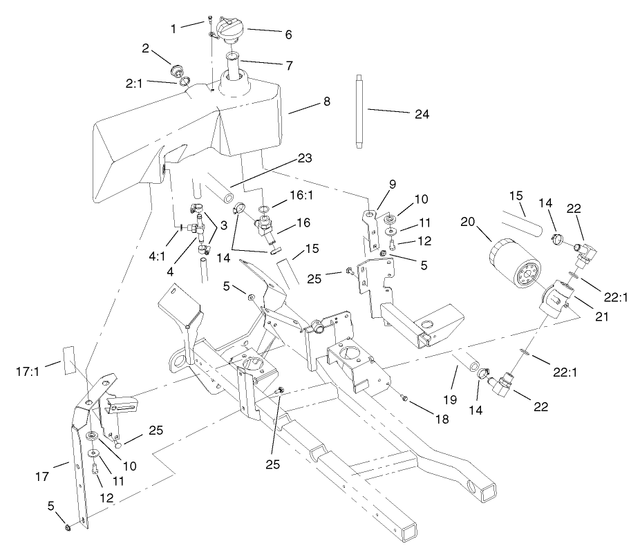 Hydraulic Tank and Filter Assembly