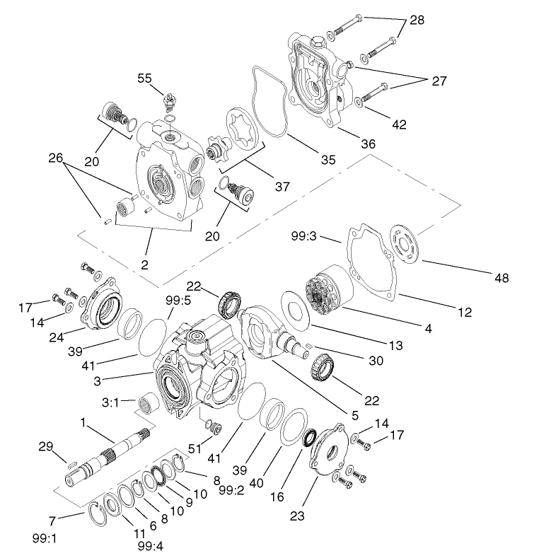 Hydraulic Piston Pump Assembly No. 104-3874