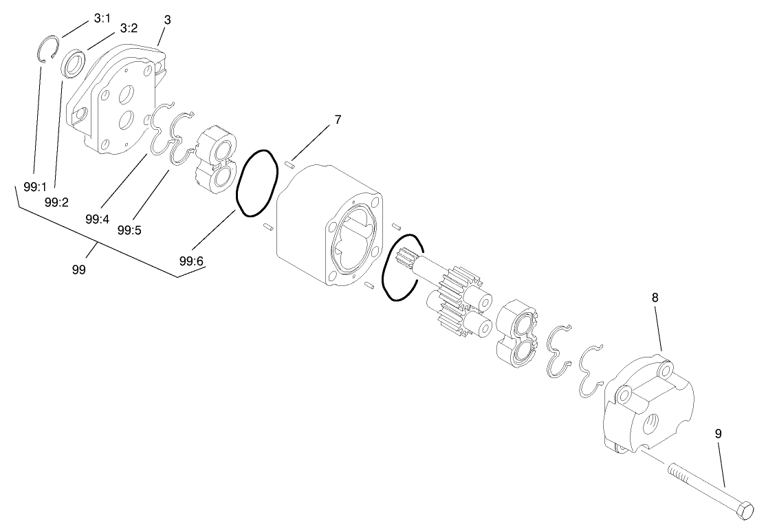 Reel Drive Pump Assembly No. 99-6131