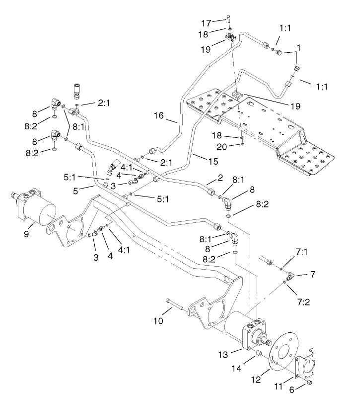 Hydraulic Motor Installation Assembly