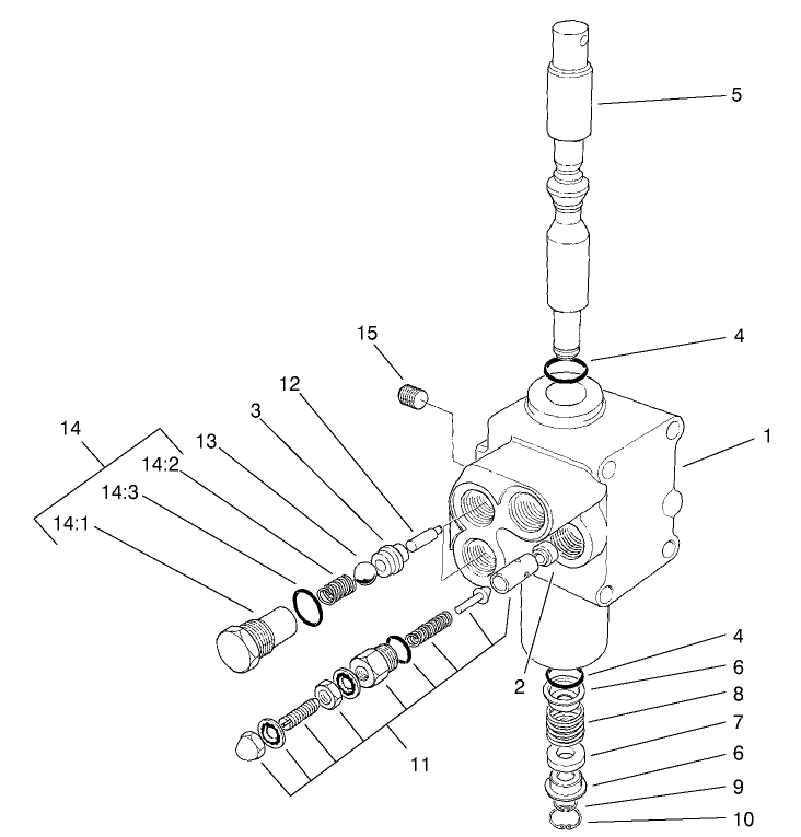 Hydraulic Control Valve No. 104-4092