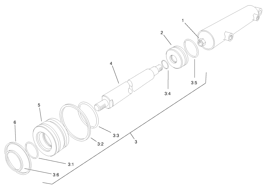 Hydraulic Lift Cylinder Assembly No. 94-5031