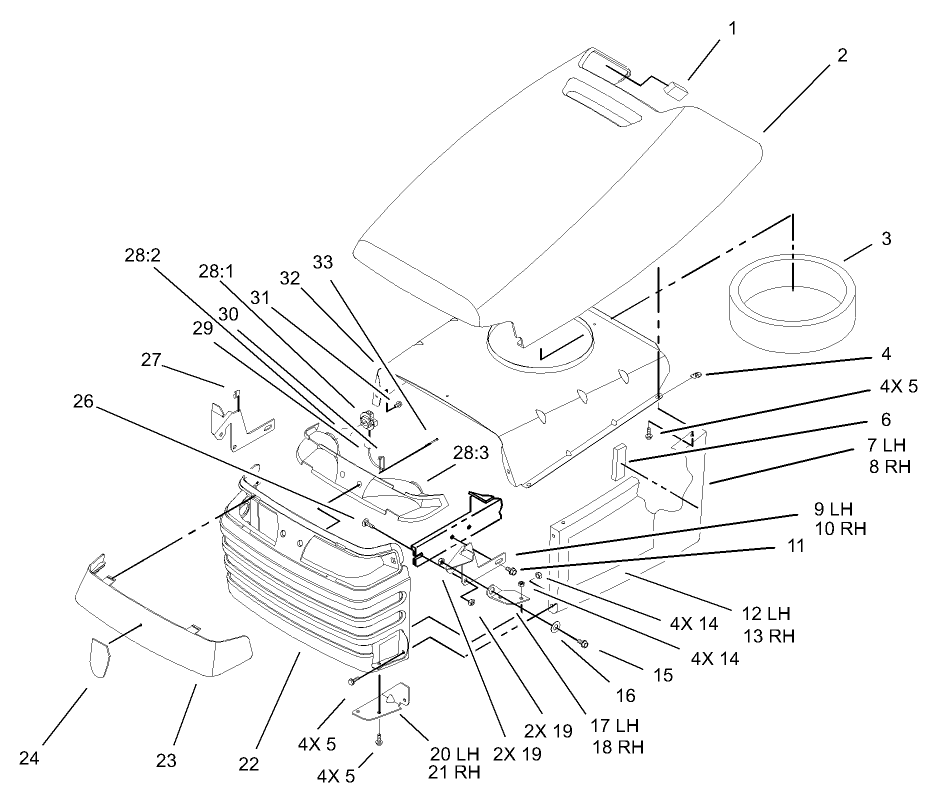 Hood and Grill Assembly