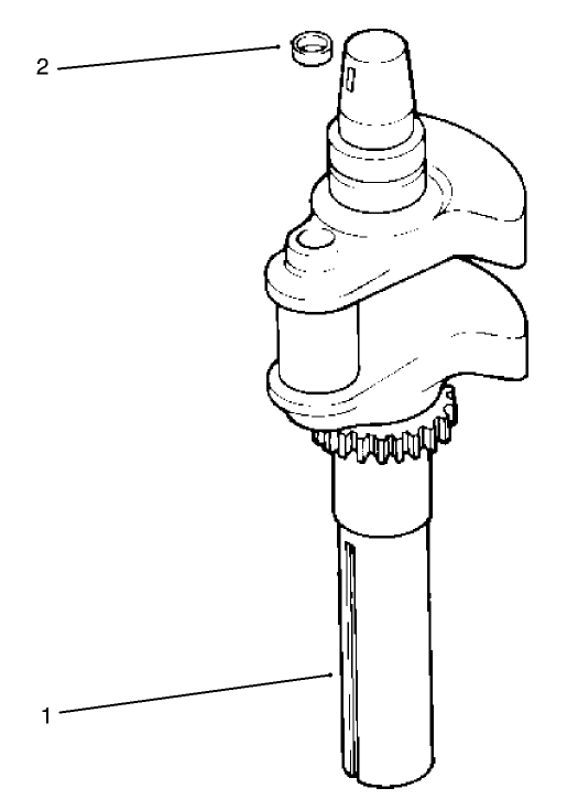 Group 1-Crankshaft Assembly Kohler Model No. CV20S-65531 and CV20S-65532