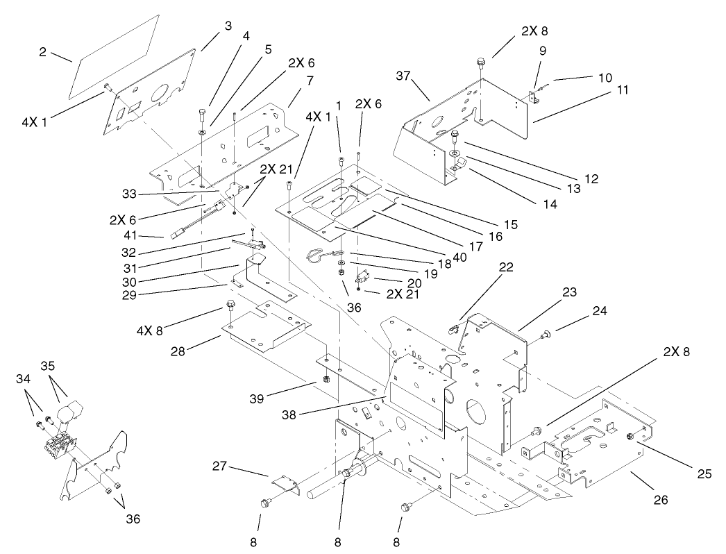 Hoodstand and Console Assembly