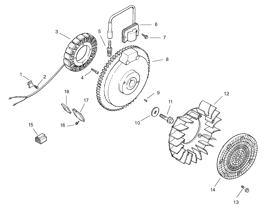 Ignition / Electrical Assembly  Kohler CH15S-44533