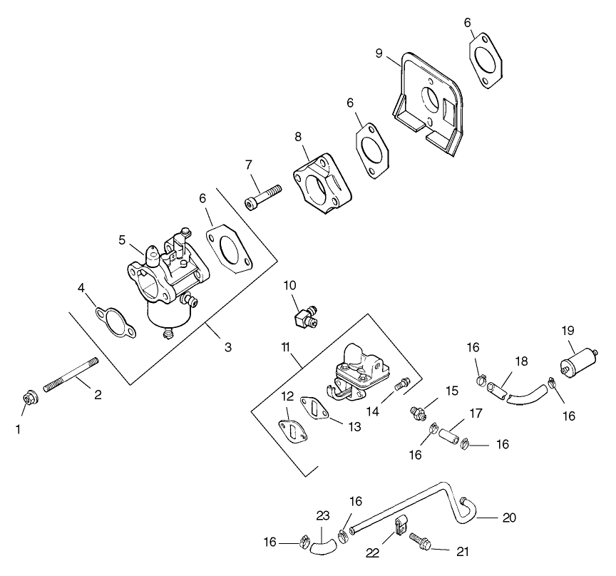 Fuel System Assembly  Kohler CH15S-44533