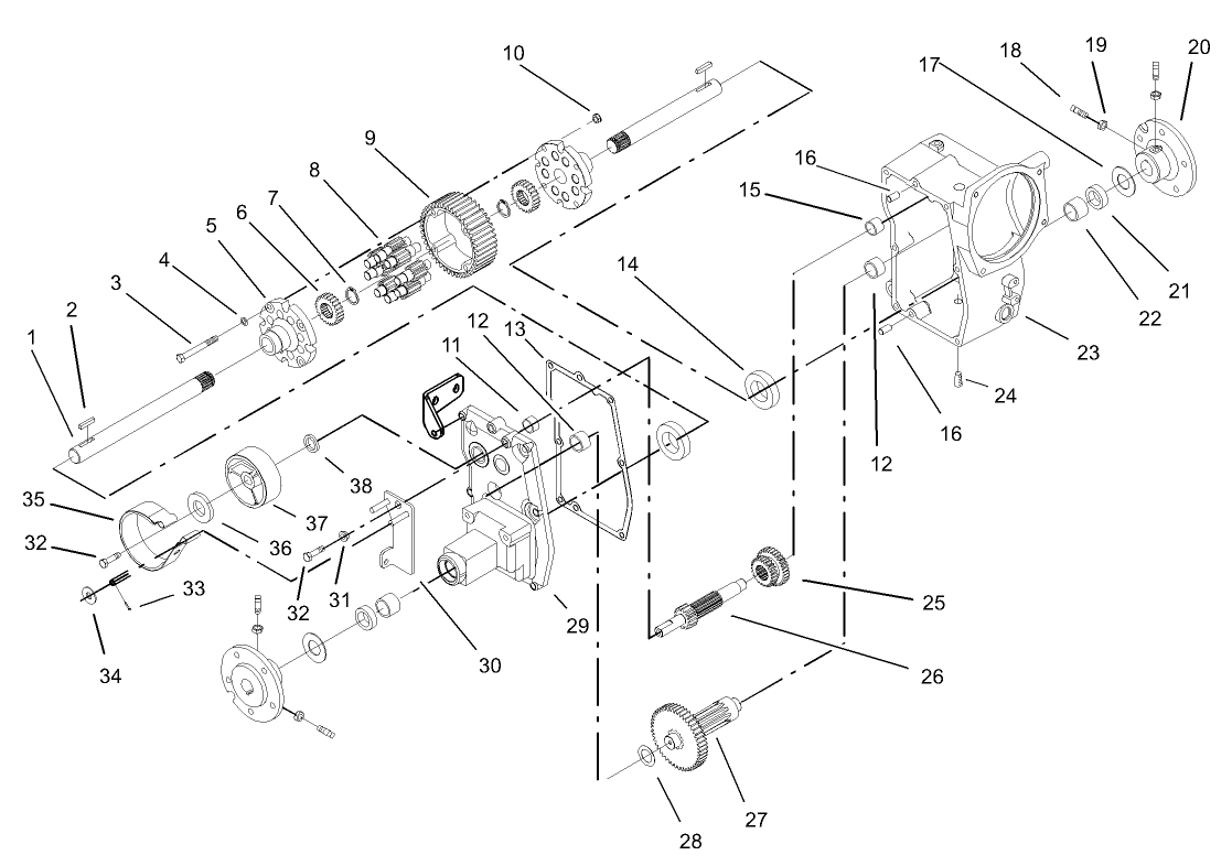 Hydro Transaxle Shaft Assembly