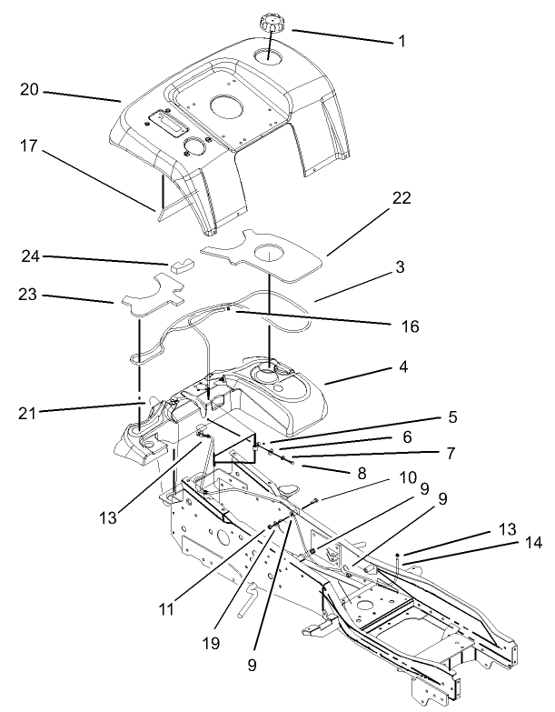Fender and Fuel System Assembly