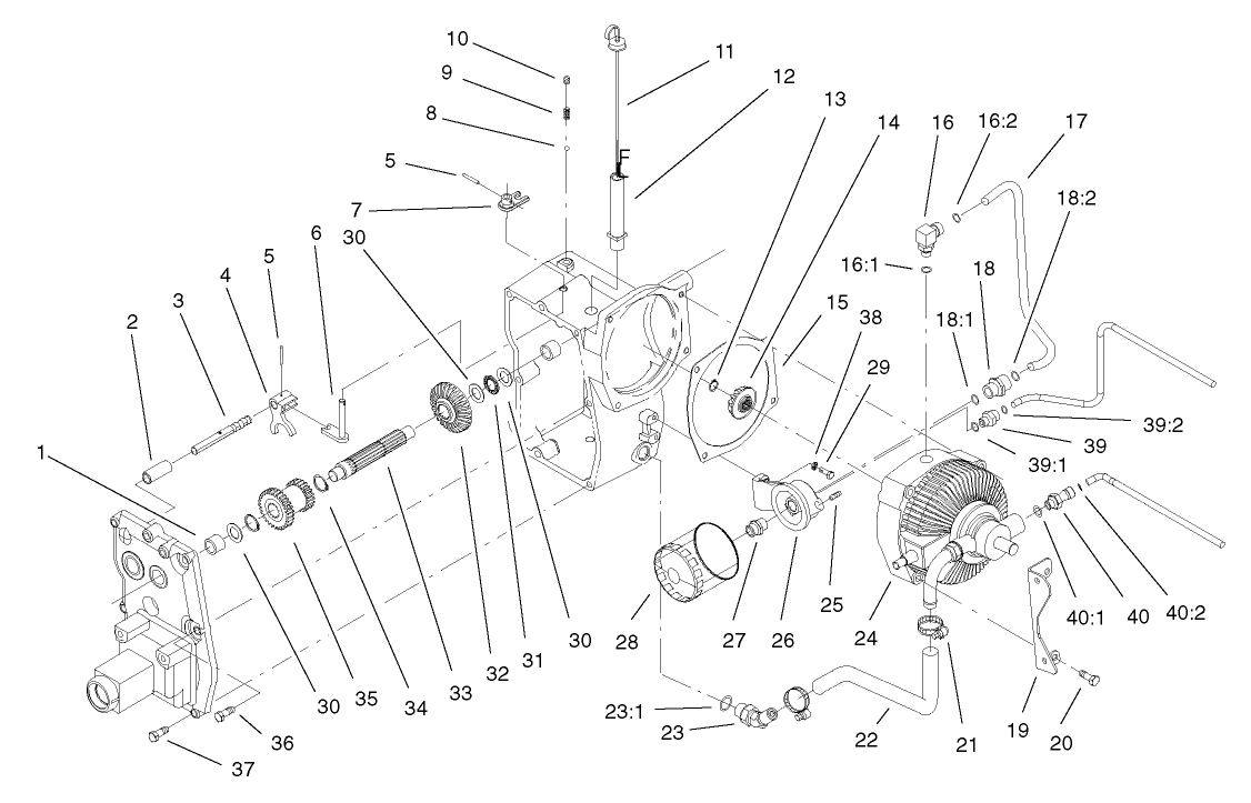 Hydro Trans Axle Assembly (cont.)