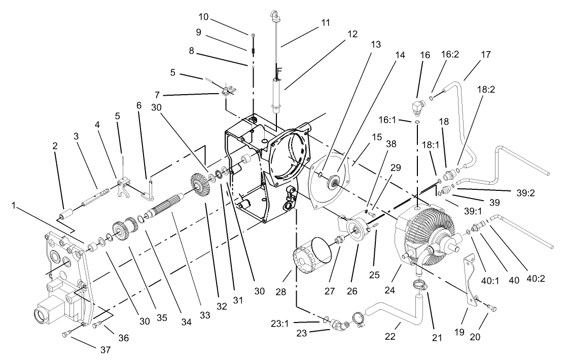 Hydro Trans Axle Assembly (cont.)