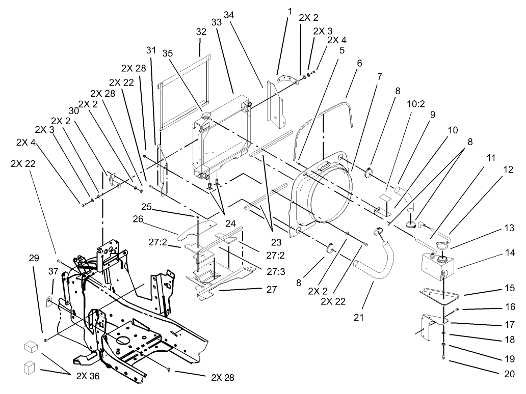 Liquid Cooled Diesel Engine Assembly (cont.)