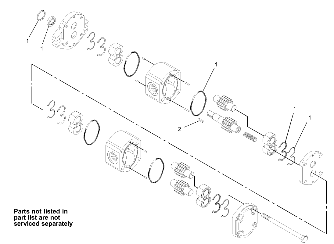 Hydraulic Gear Pump Assembly No. 98-2752