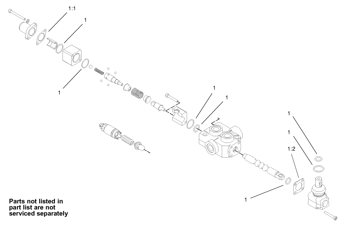 One Spool Valve Assembly No. 104-2831