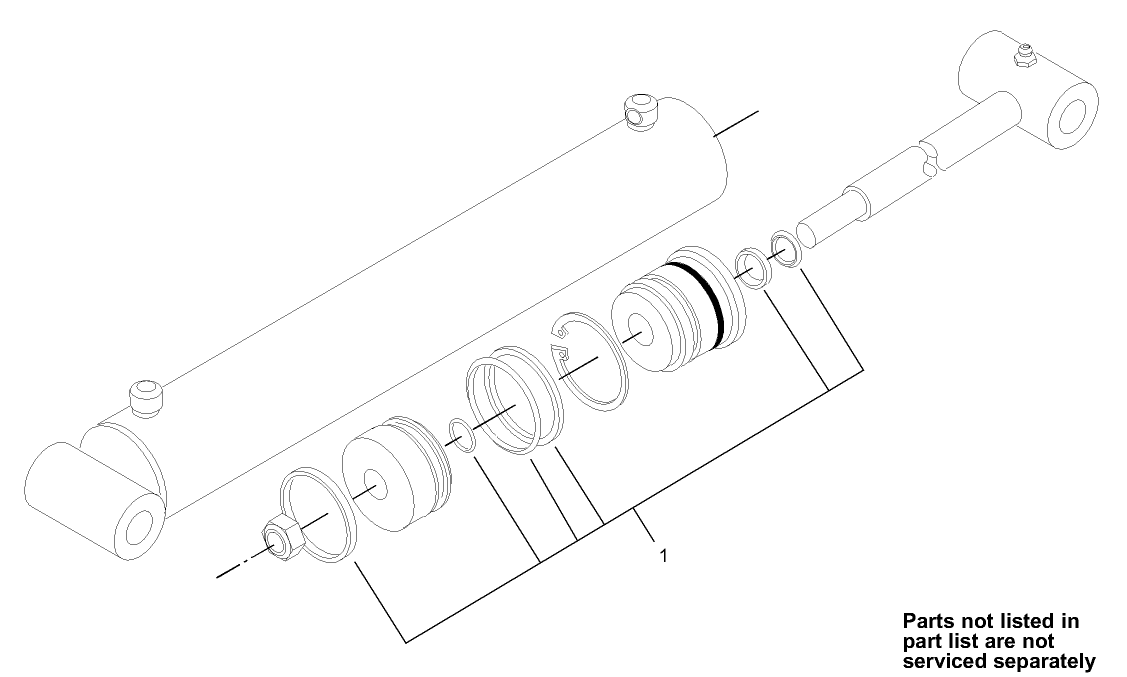 Hydraulic Cylinder Assembly No. 99-6162