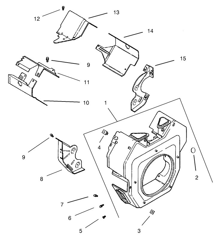 Blower Housing and Baffle (CH20S 64656 Kohler)