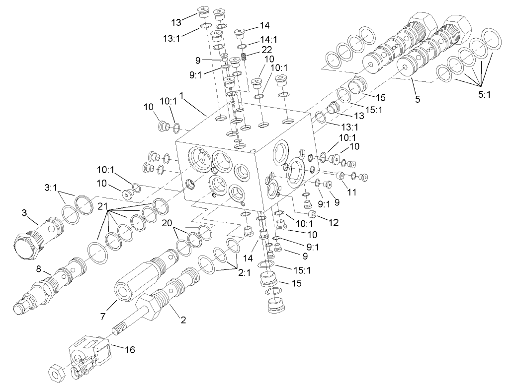 4 Wheel Drive Manifold Assembly No. 100-3054