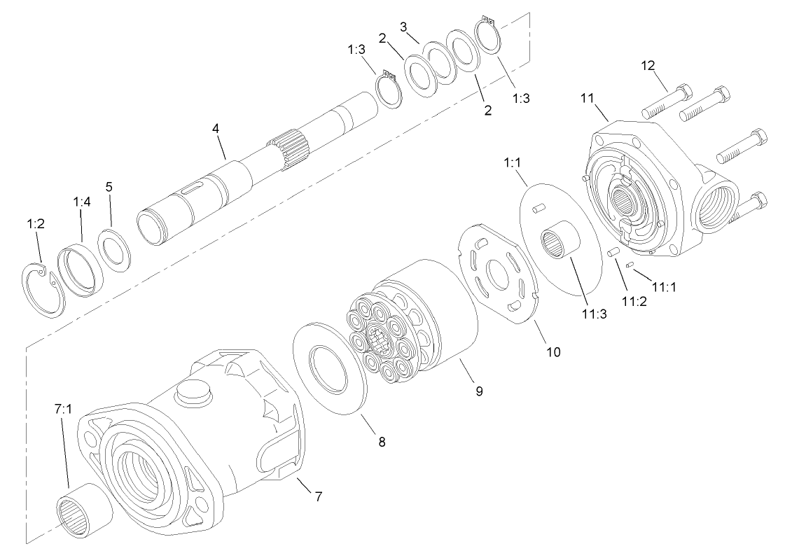 Front Piston Motor Assembly No. 105-7376
