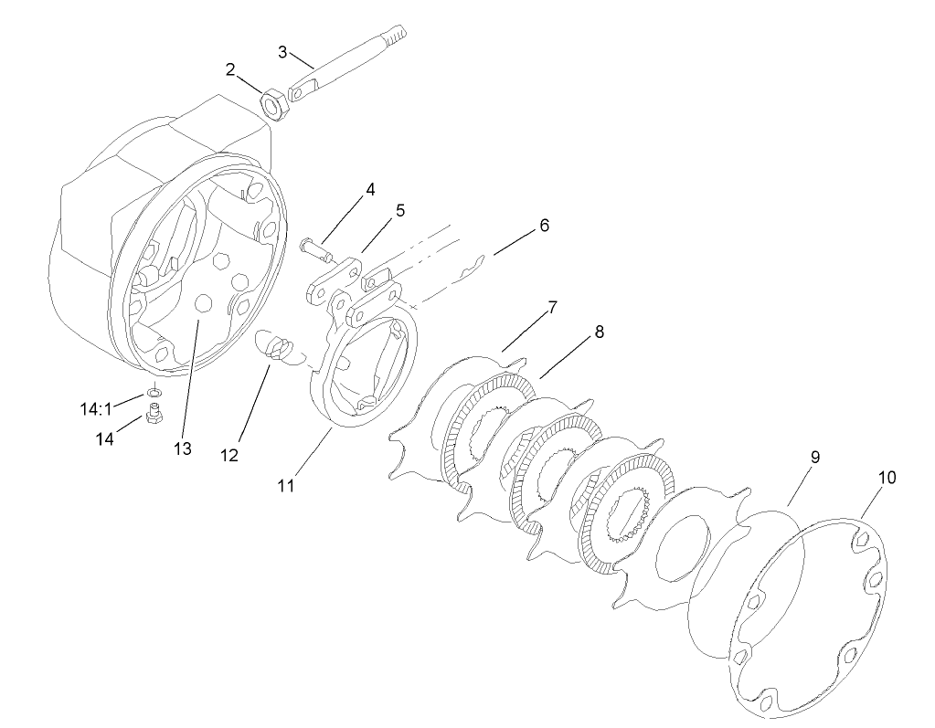 Brake Assembly No. 100-3070