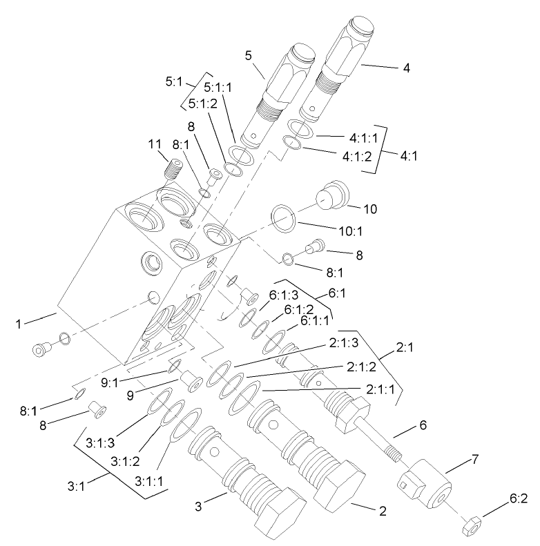 Power Take Off Manifold Assembly No. 100-3055
