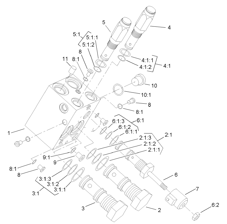 Power Take Off Manifold Assembly No. 105-4562