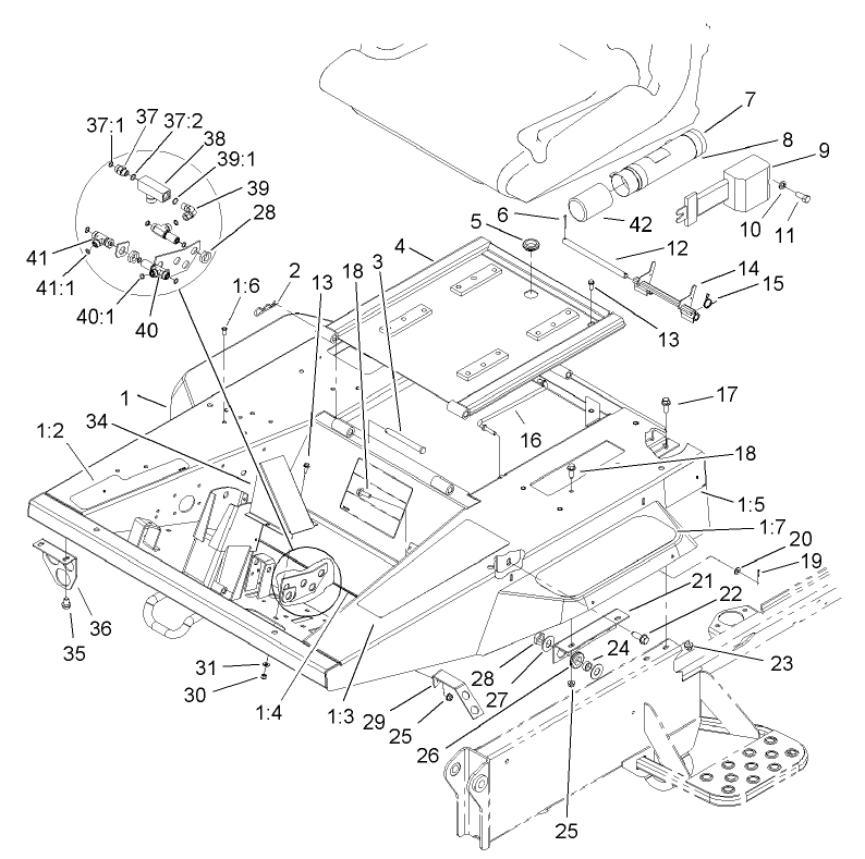 Platform and Seat Base Assembly