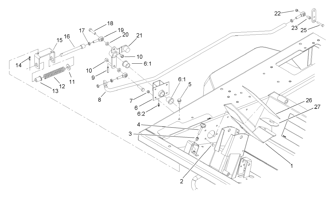 Traction Pedal and Linkage Assembly