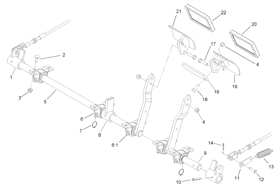 Brake Pedal and Linkage Assembly